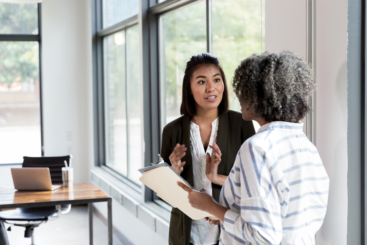 Workplace discussion concerning an employment problem