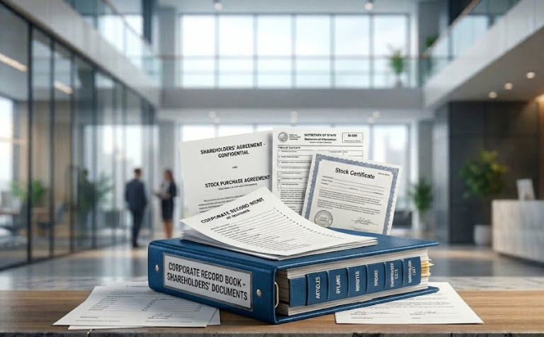 Watkins Shareholders Rights Documents on the Table in the Lobby 0626