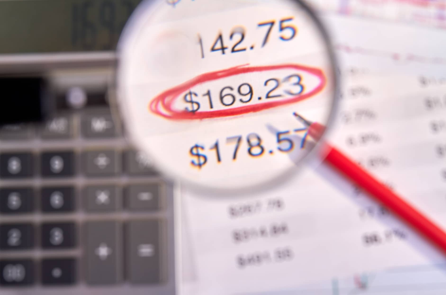 Digital financial analysis representing the tracing and location of business assets