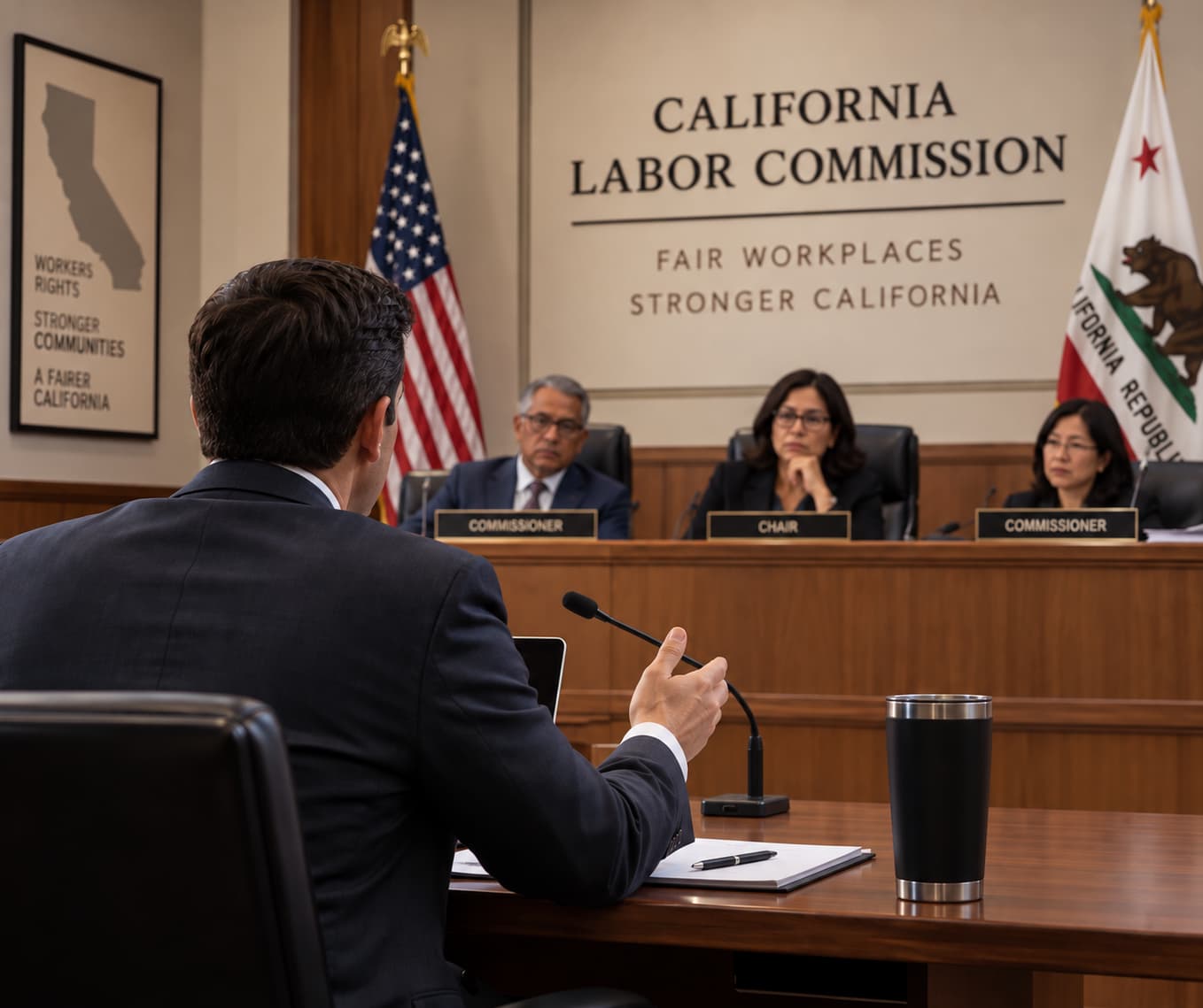 California Labor Commission hearing